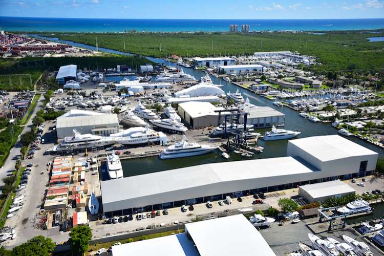 Derecktor aerial picture of shipyard Dania beach