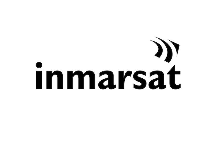 Black Inmarsat logo on a white background