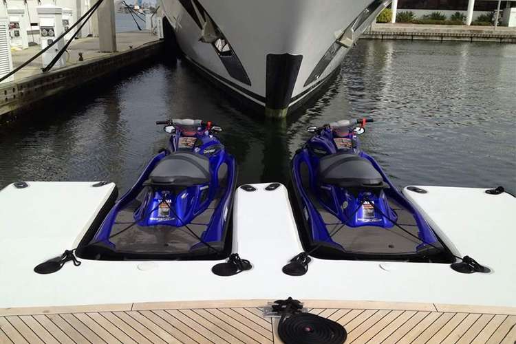 Floating Jet ski dock from Made 2 Measure Fenders