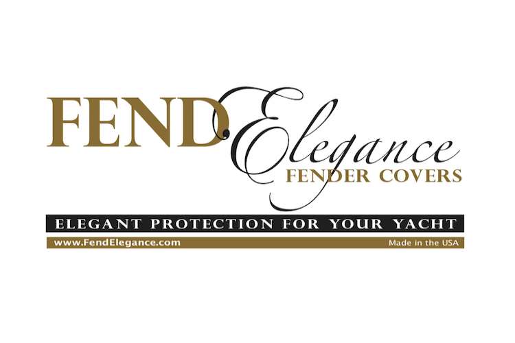 Black, golden and silver Fend Elegance Logo on a white background.