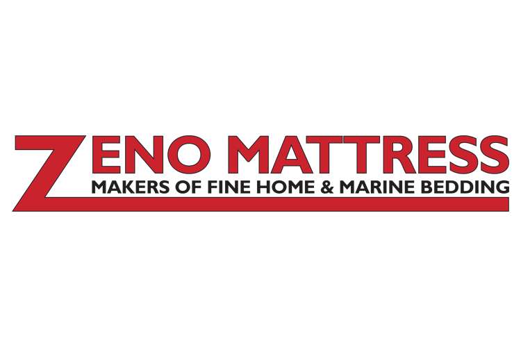 Zeno Mattress, makers of fine home & marine bedding, logo on a white background